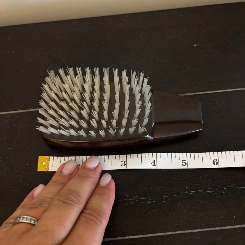 Vintage Avon Hair Brush and Comb Valet Set | Brown Lion Crest | Palm Brush